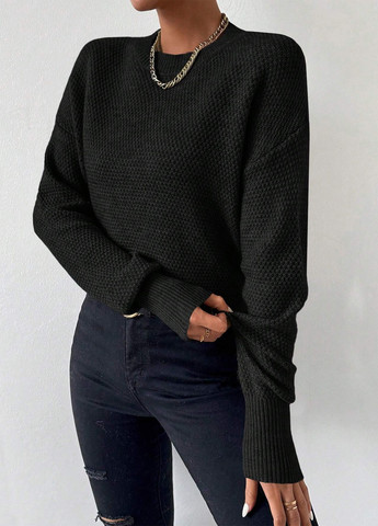 Черный демисезонный джемпер джемпер SHEIN