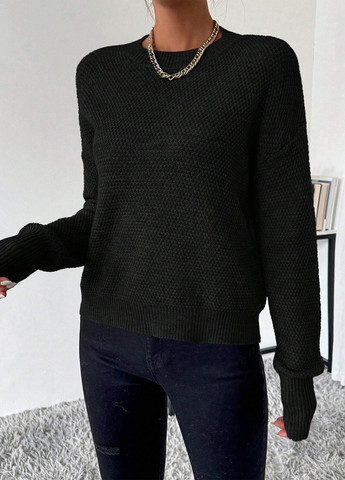 Черный демисезонный джемпер джемпер SHEIN