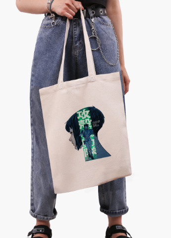 Эко сумка шоппер белая Мотоко Кусанаги Призрак в доспехах (Ghost in the Shell) (9227-2651-WT-1) Еко сумка шоппер біла 41*35 см MobiPrint (215977541)