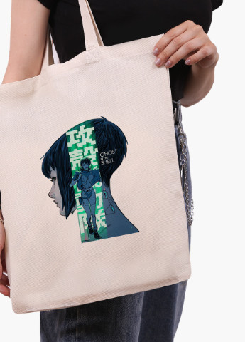 Эко сумка шоппер белая Мотоко Кусанаги Призрак в доспехах (Ghost in the Shell) (9227-2651-WT-1) Еко сумка шоппер біла 41*35 см MobiPrint (215977541)