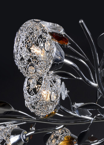 Люстра потолочная флористика BR-368S/10 CHR Brille (251290908)