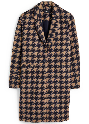 Темно-синє демісезонне Пальто однобортне C&A