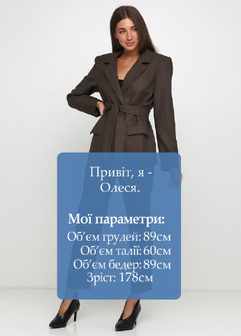 Костюм (жакет, брюки) Kristina Mamedova брючный однотонный хаки кэжуал