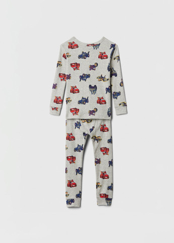 Серая всесезон пижама (лонгслив, брюки) лонгслив + брюки Gap