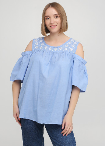 Голубая летняя блуза Gina Benotti