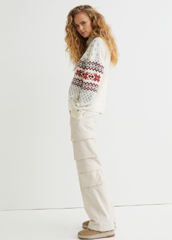 Белый демисезонный джемпер джемпер H&M