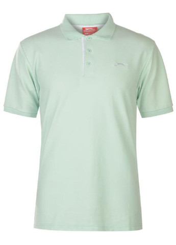 Бледно-зеленая футболка-поло для мужчин Slazenger с логотипом