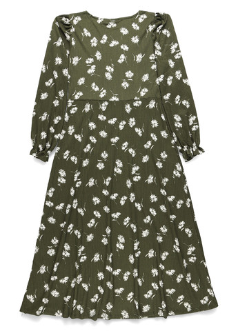 Темно-зелена кежуал сукня PrettyLittleThing з квітковим принтом