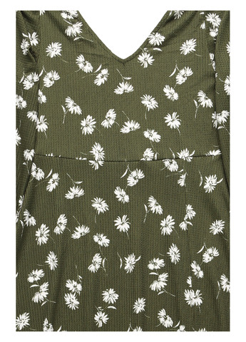 Темно-зелена кежуал сукня PrettyLittleThing з квітковим принтом