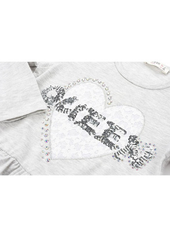 Кофта із серцем (11000-104G-gray) Breeze (251312964)