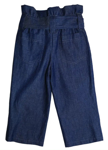Темно-синие кэжуал летние кюлоты брюки Mone