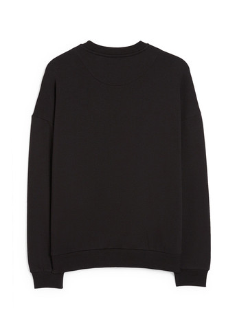 Черный свитшот C&A надпись без декора (314477125)