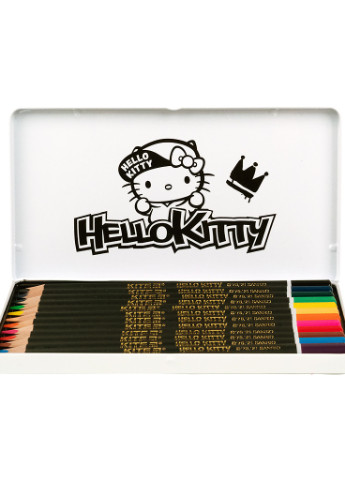 Карандаши цветные Hello Kitty трехгранные 12 шт (HK21-058) Kite (254066111)