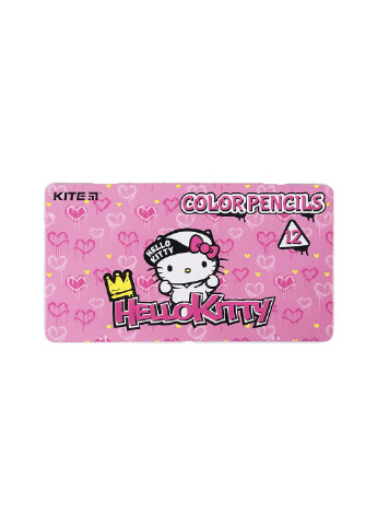 Карандаши цветные Hello Kitty трехгранные 12 шт (HK21-058) Kite (254066111)