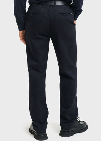 Темно-синие кэжуал, классические демисезонные классические, прямые брюки Gant
