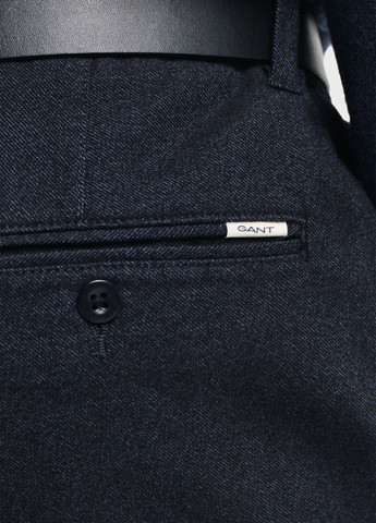 Темно-синие кэжуал, классические демисезонные классические, прямые брюки Gant