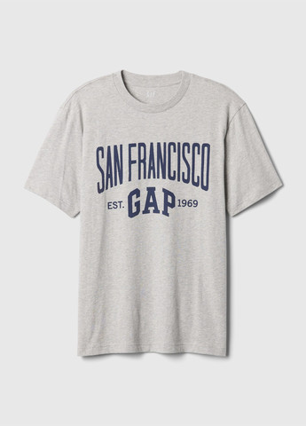 Светло-серая футболка Gap