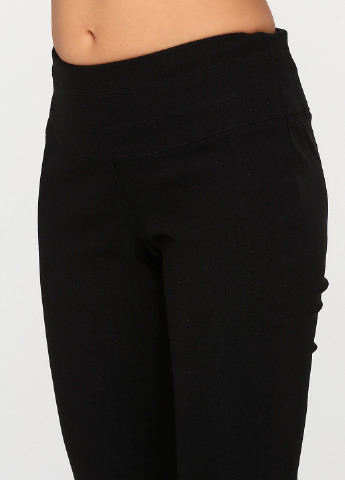 Черные кэжуал демисезонные зауженные брюки Signature