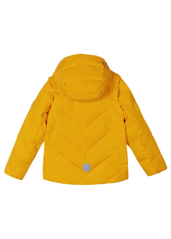 Желтая зимняя куртка пуховая 2в1 Reima Porosein