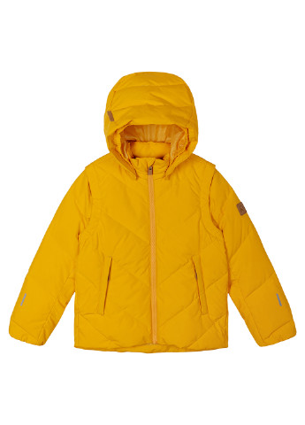 Жовта зимня куртка пухова 2в1 Reima Porosein