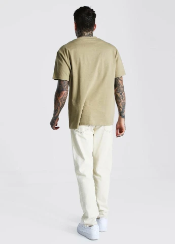 Оливковая футболка Boohoo