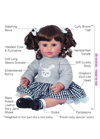 Лялька реборн Toddler Time"Preppy" Doll 20" 51 см (21976) Adora (255664935)