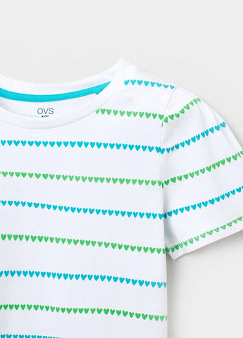 Белая летняя футболка OVS