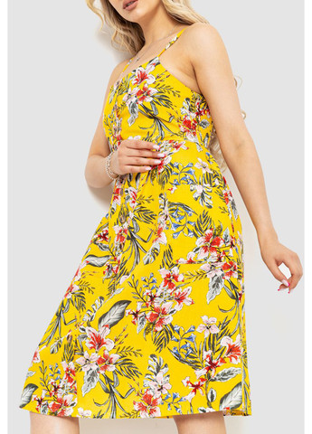 Жовтий кежуал сукня кльош Ager з квітковим принтом