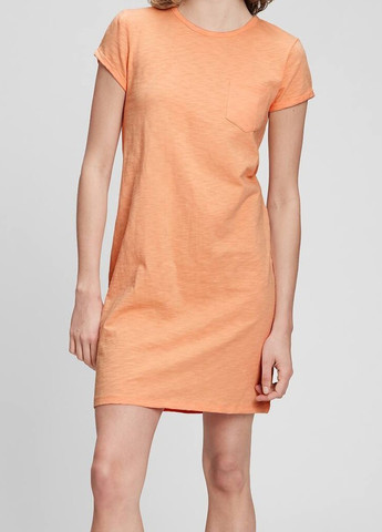 Помаранчева кежуал сукня сукня-футболка Gap однотонна