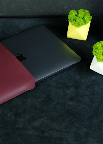 Шкіряний чохол для MacBook Дизайн №1 з повстю Berty (253861134)