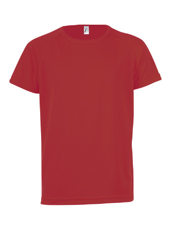 Красная демисезонная футболка с коротким рукавом Sol's