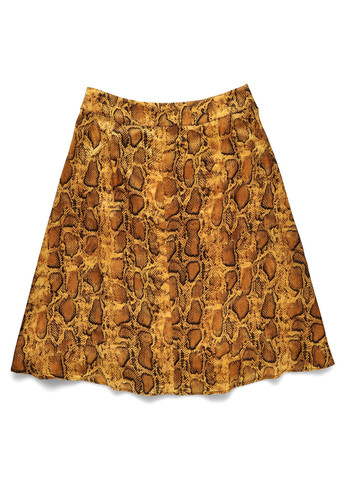 Желтая кэжуал змеиный юбка Love Copenhagen клешированная, на запах