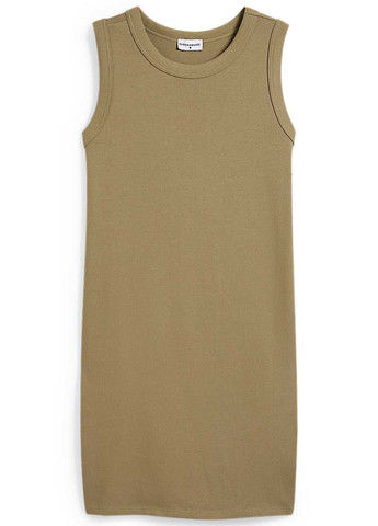Оливкова (хакі) кежуал сукня сукня-майка C&A однотонна