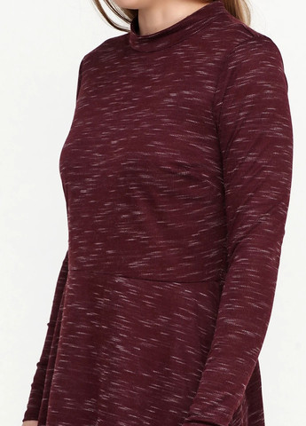 Бордовое кэжуал платье клеш Atmosphere меланжевое