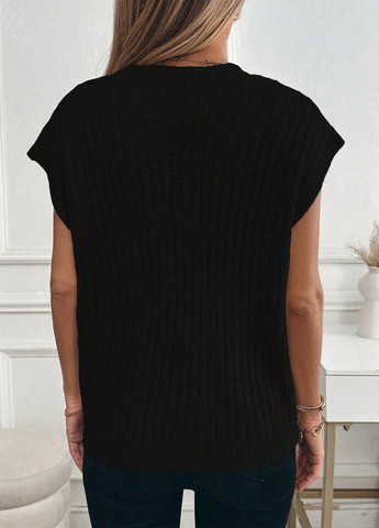 Черный летний джемпер джемпер SHEIN