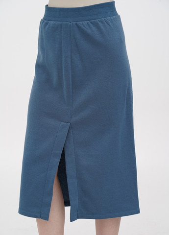 Синяя кэжуал, спортивная однотонная юбка Calliope