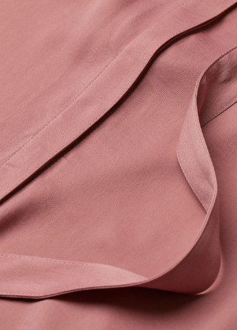 Светло-розовое кэжуал платье рубашка H&M однотонное