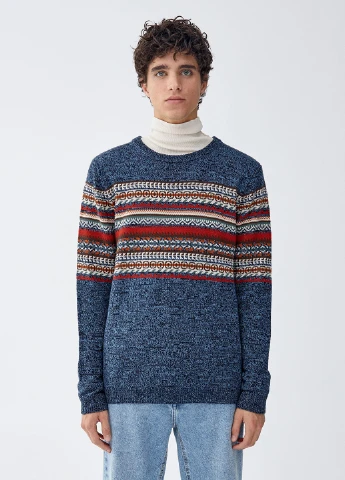 Темно-синій демісезонний джемпер джемпер Pull & Bear