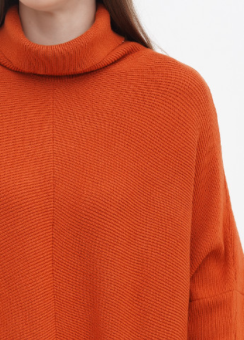 Оранжевый зимний свитер No Brand