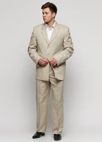 Светло-бежевый демисезонный костюм (пиджак, брюки) брючный Galant