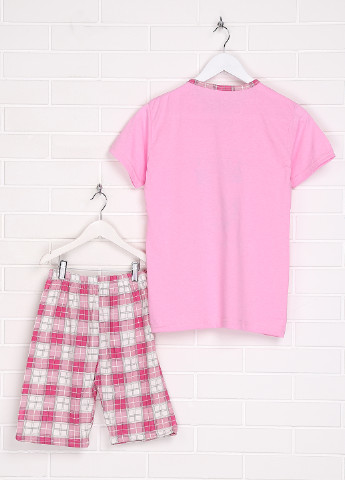 Рожевий демісезонний комплект (футболка, шорти) Adalya