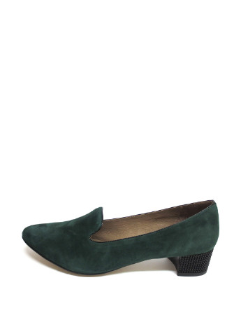Туфлі Stepter туфлі-човники однотонні темно-зелені кежуали