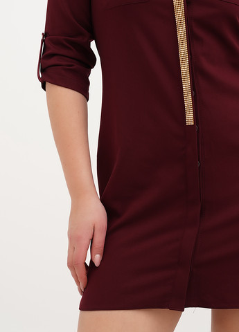 Темно-бордова кежуал сукня сукня-сорочка Imperial однотонна