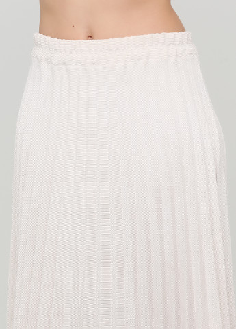 Молочная кэжуал однотонная юбка Souvenir плиссе