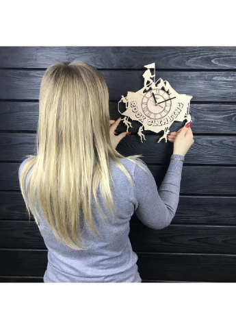 Оригінальний настінний годинник з дерева «Скелелазіння» 7Arts (253567132)