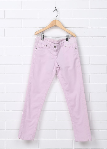 Розовые кэжуал демисезонные со средней талией брюки Manila Grace
