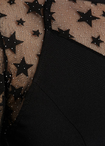 Чорна коктейльна сукня футляр KOTON зірки