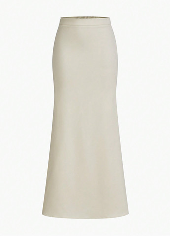 Светло-бежевая кэжуал однотонная юбка SHEIN годе