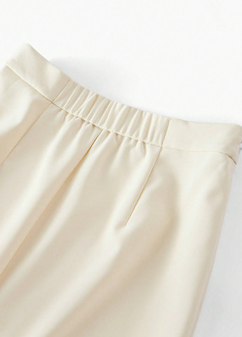 Светло-бежевая кэжуал однотонная юбка SHEIN годе