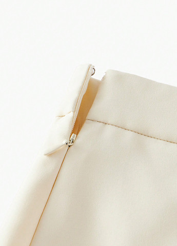Светло-бежевая кэжуал однотонная юбка SHEIN годе